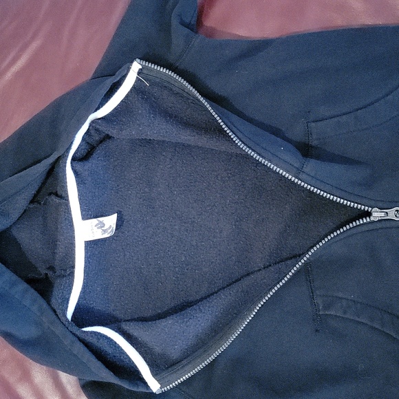 Carters French Terry zip, hooded jacket. Boys 10, black. No rips or tears. - Picture 4 of 4